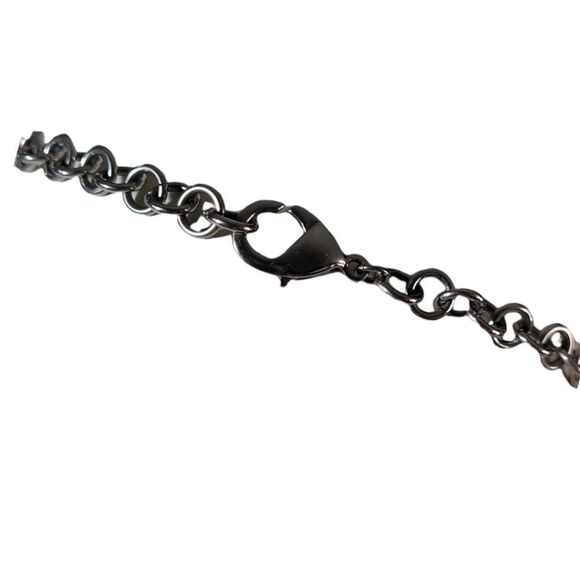 Lotus Jewelry Company Silver and onyx Necklace 18" - Picture 4 of 6